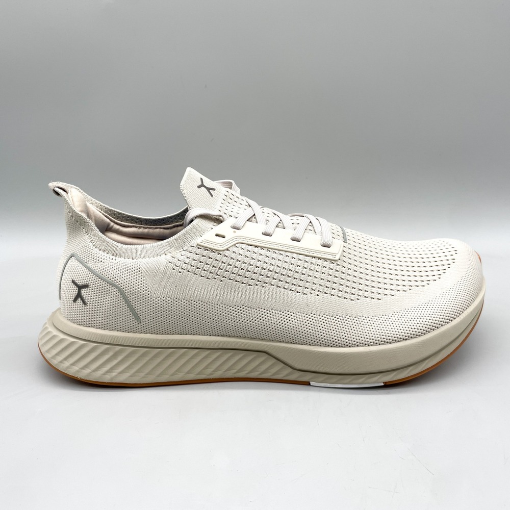 Flux Footwear Mens 13 Adapt Runner Knit Sneakers Sand Beige Barefoot Gym Trainer